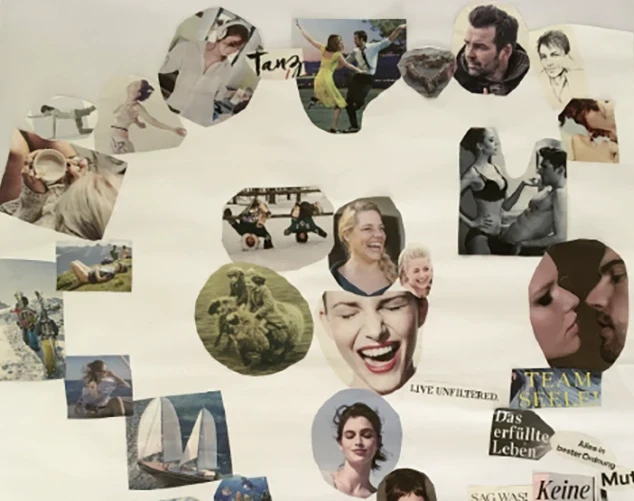 Vision Board für Veränderung im Leben